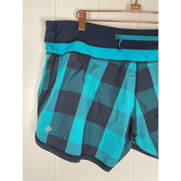 Lululemon Groovy Run Short 2-way Stretch in Surge and Inkwell Size 12 - Picture 7 of 10